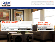 Tablet Screenshot of collinshomes.com